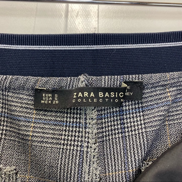Zara Check Plaid Jogger Waist Comfortable Work Pants - Picture 8 of 8